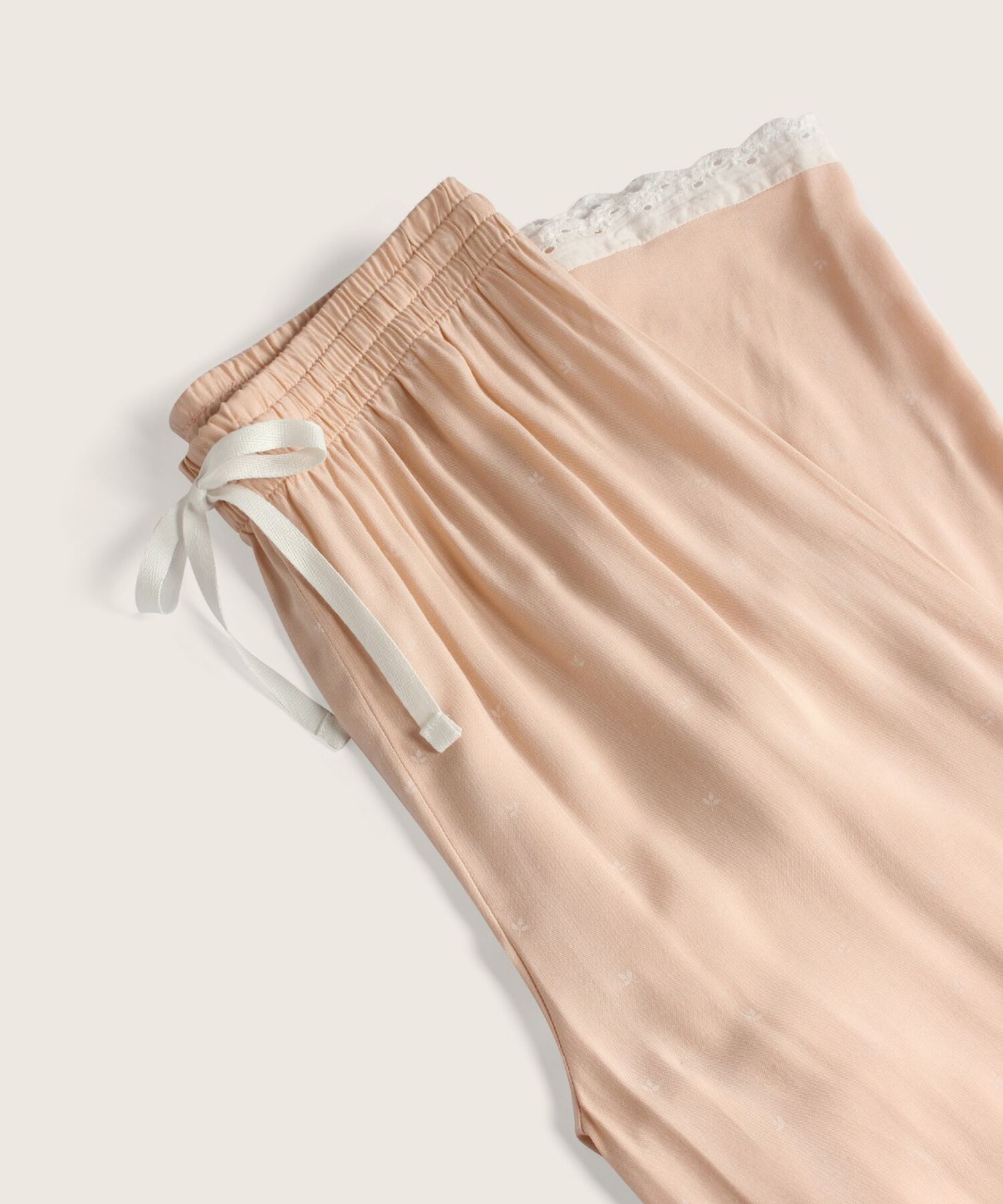 Pijama Manga Corta Unicolor Cuello