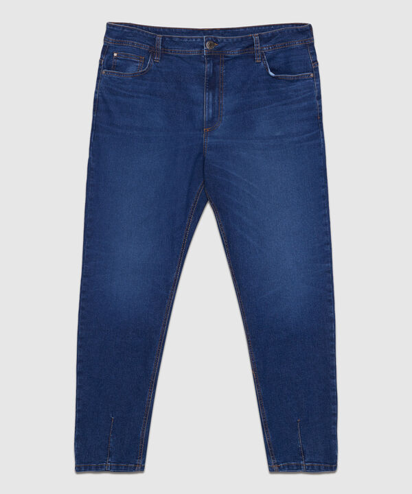 Jeans Mom con Desgastes