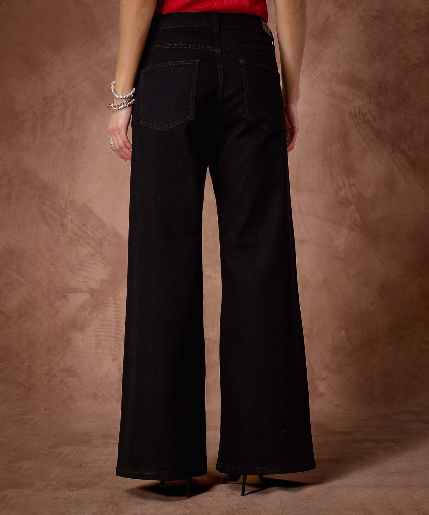 Jean Wide Leg Con Pedreria 