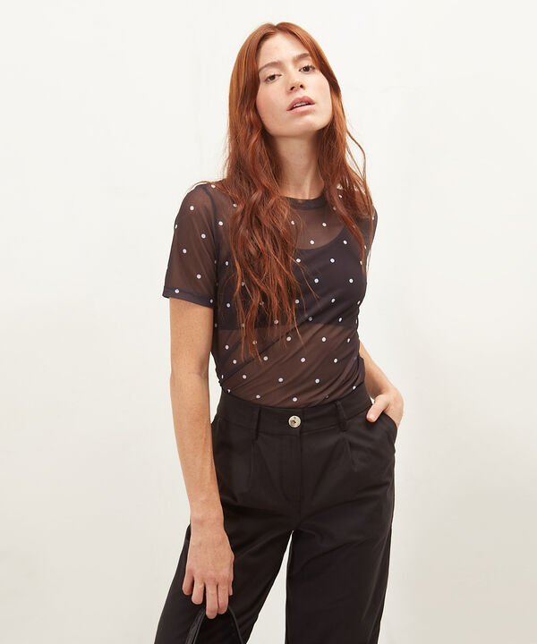 Camiseta Mc Cuello En Pieza + Bies Tapa Costuras, Bohemio Ornamental image number null