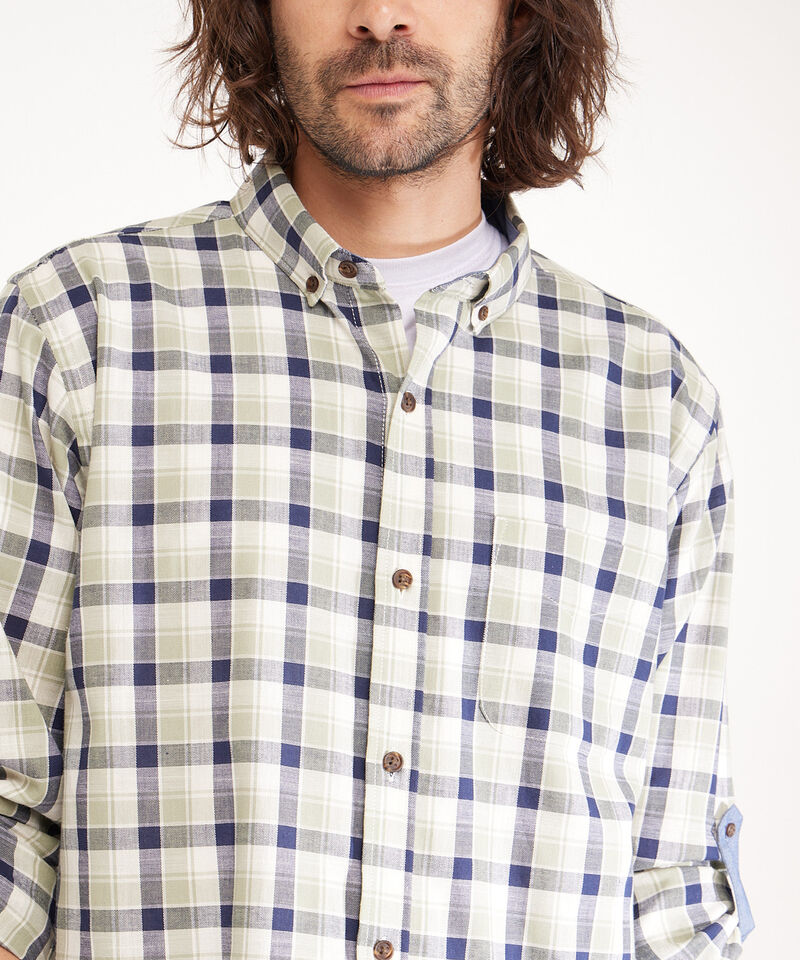 Camisa Manga Larga Button Down Denim