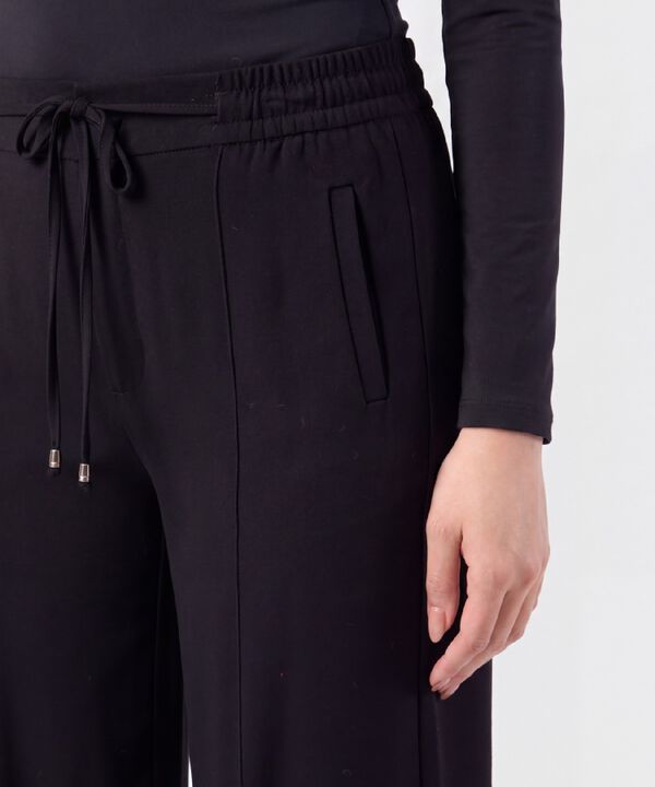 Pantal&oacute;n Unicolor con Prenses y Cord&oacute;n Para Mujer