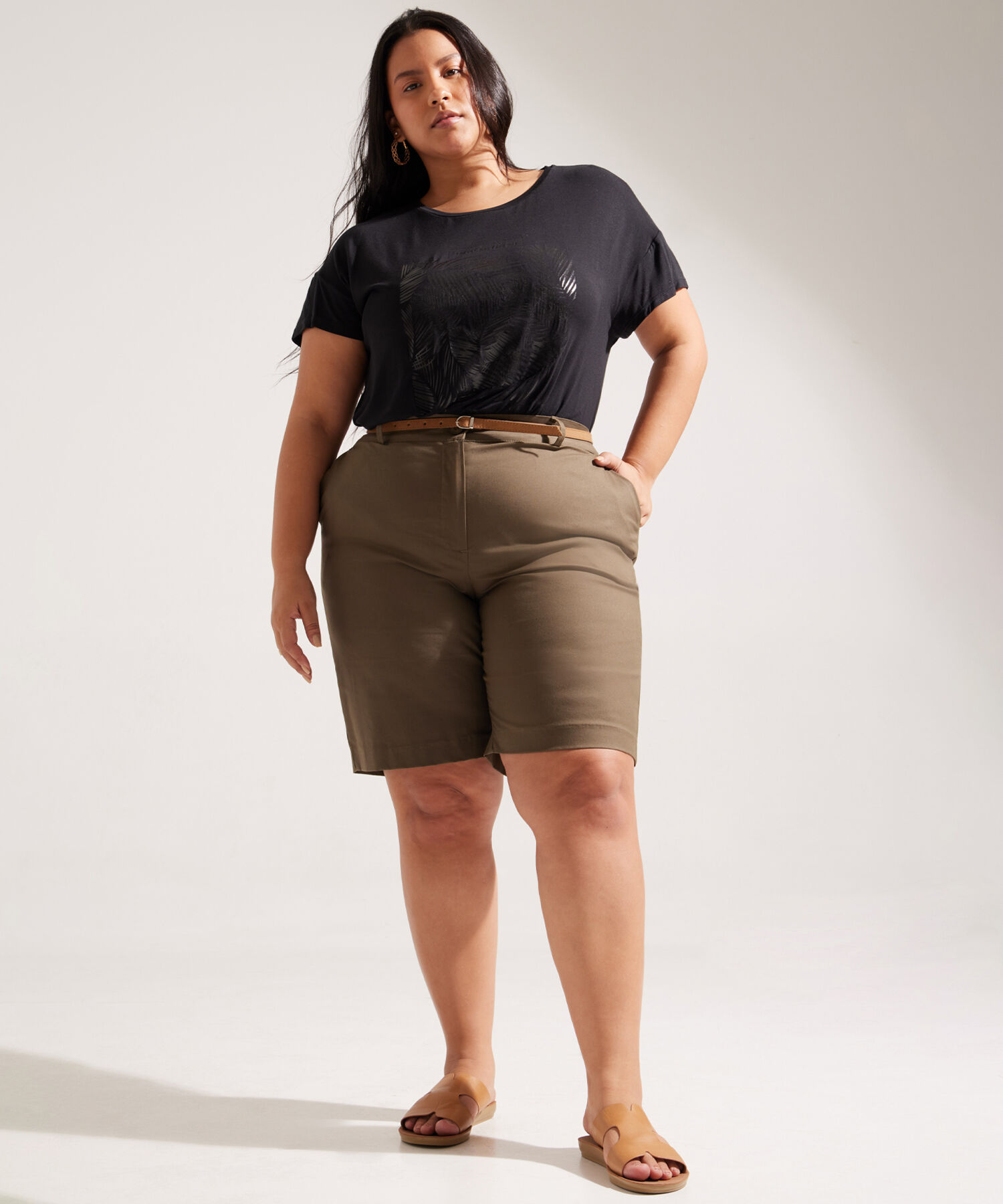 Bermudas señora tallas grandes outlet