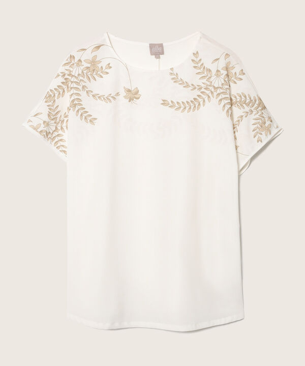 Camiseta Manga Corta  Con Sublimado En Frente