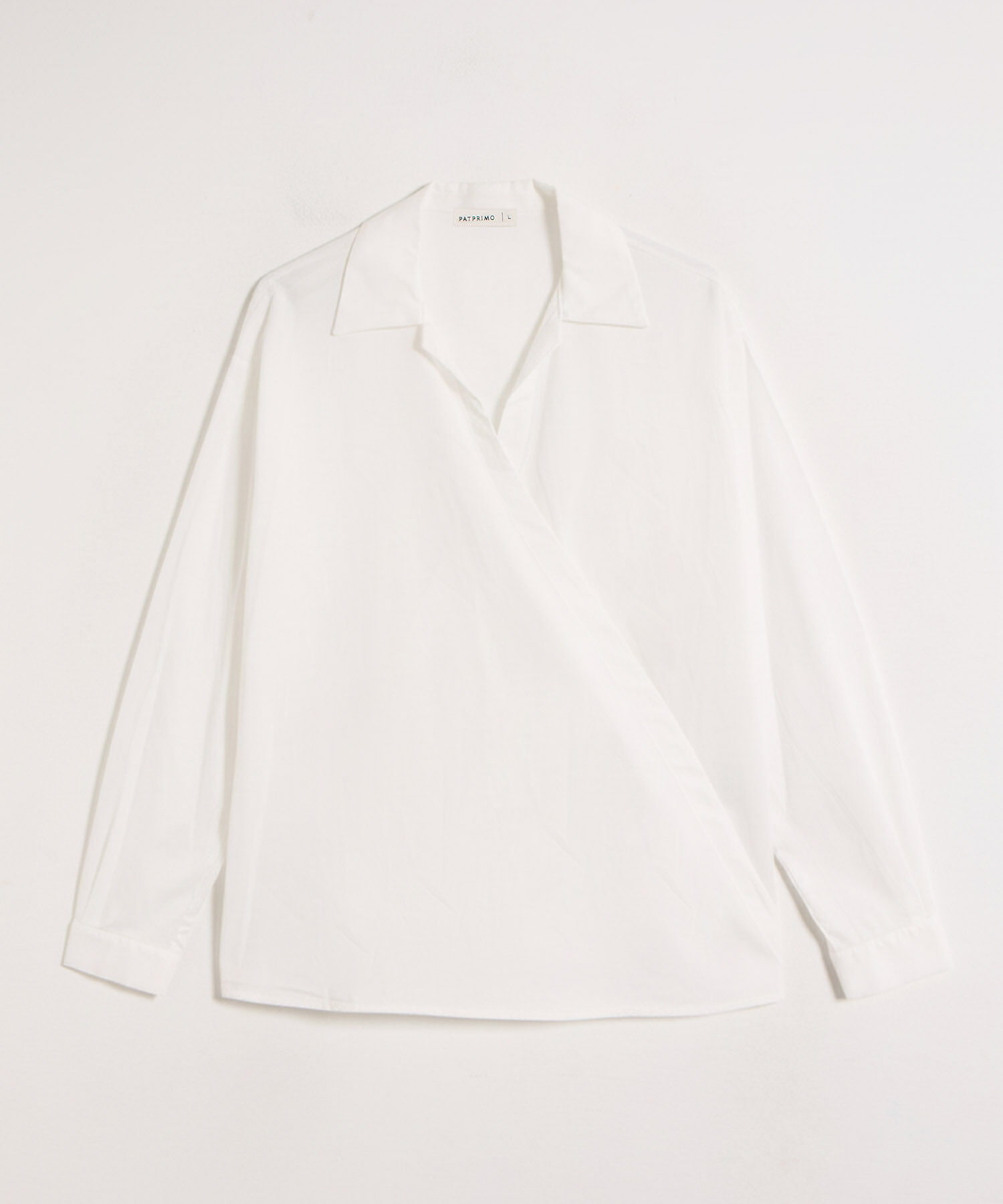 Camisa Cruzada Elegante Para Mujer Manga Larga