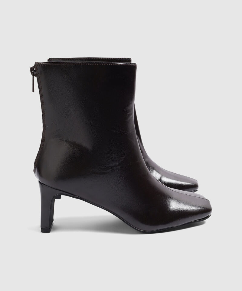 Botines De Tac&oacute;n Con Punta Cuadrada Para Mujer