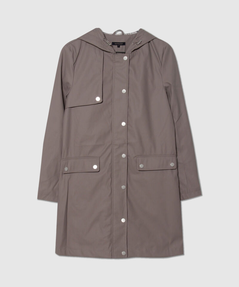 Parka con Bolsillos de Tapa