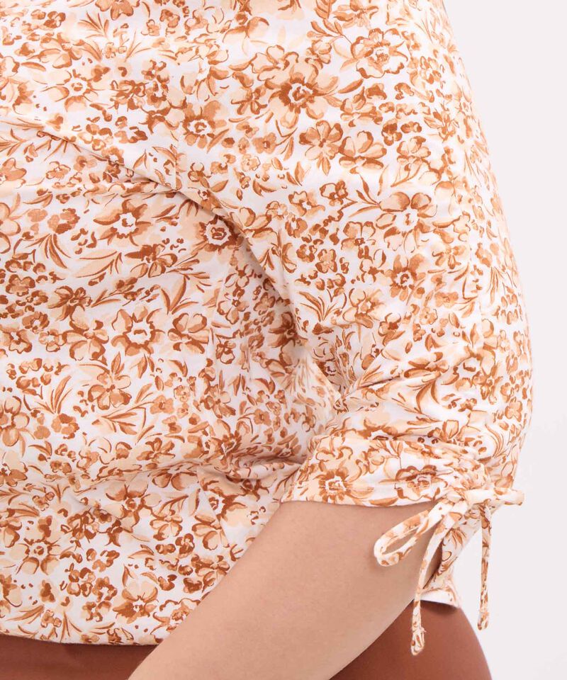 Camiseta Manga ¾ Estampada