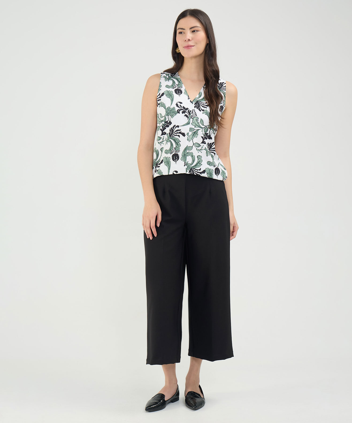 Blusa Estampado Bot&aacute;nico