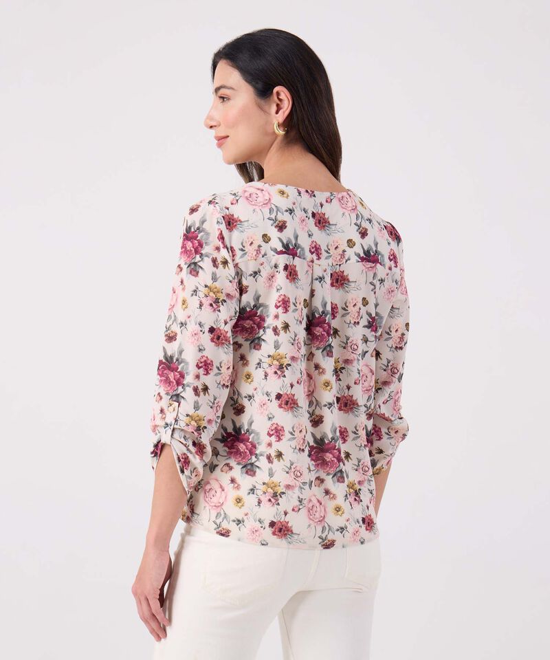 Blusa Esatmpada Manga 3/4 