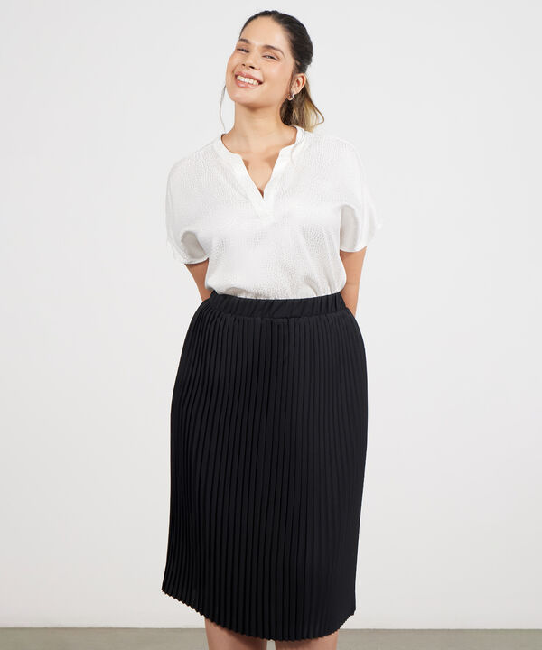 Blusa Manga Corta Texturizada image number null