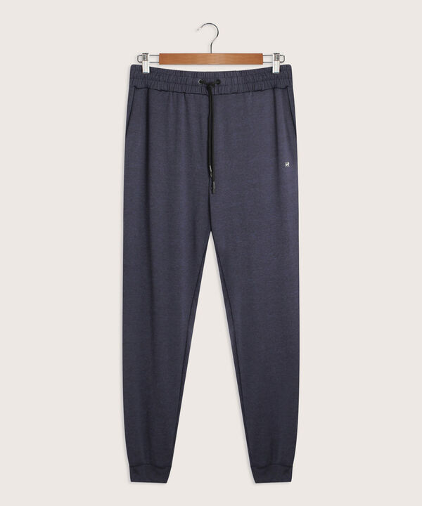 Pantalón Jogger Punto Textura Jaspe Con Bolsillos, Cordón Ajustable Y Elástico Interno, Sport Líneas Patprimo