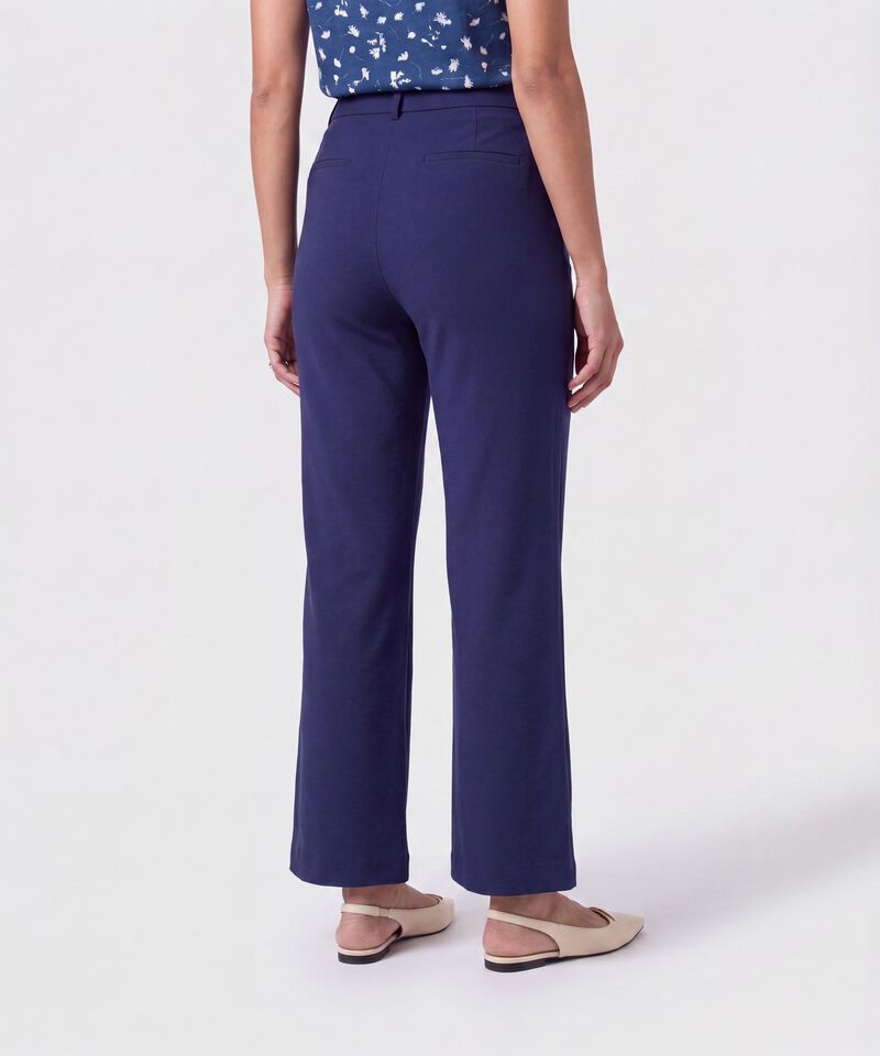 Pantal&oacute;n Recto De Tiro Alto Para Mujer