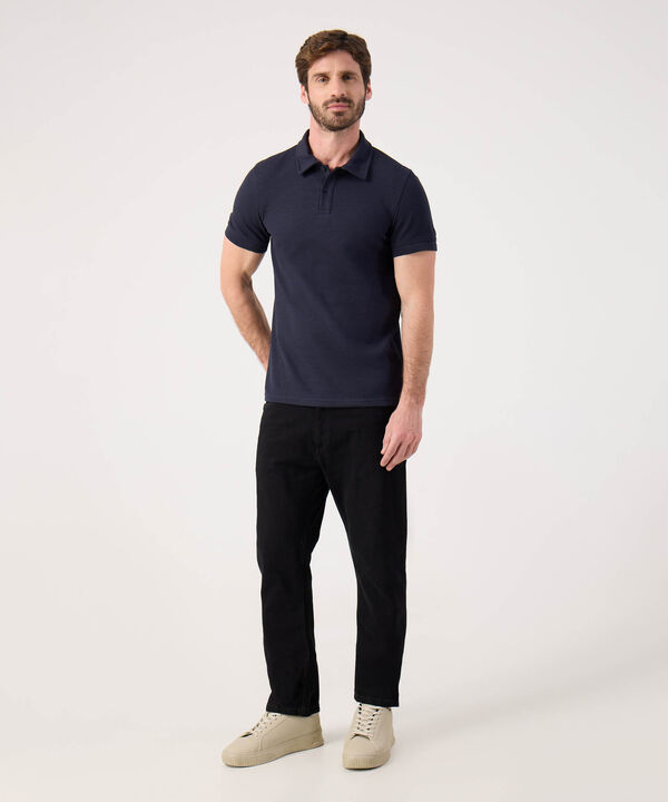 Polo Unicolor Texturizada  image number null