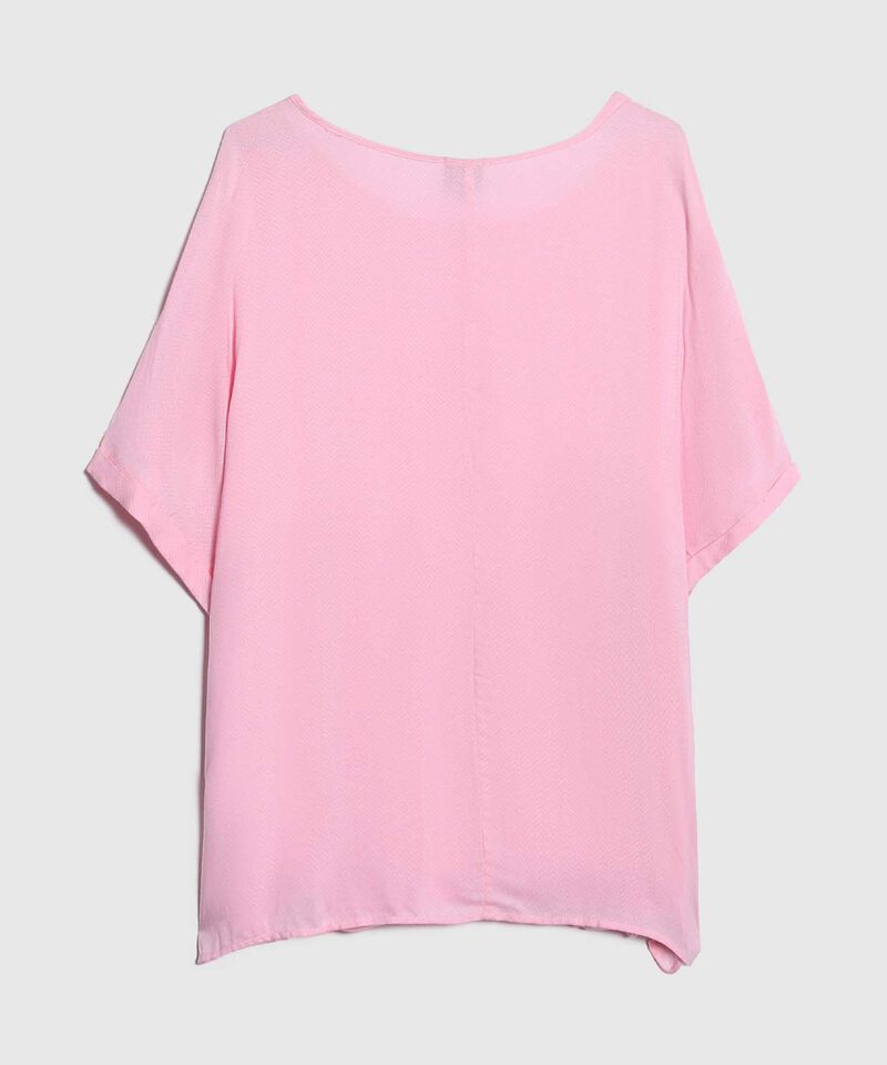 Blusa Manga Corta con Doblez