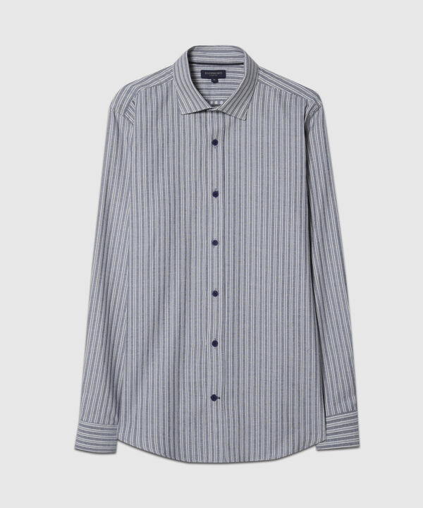 Camisa Manga Larga Preteñida , Cuello Formal Italiano