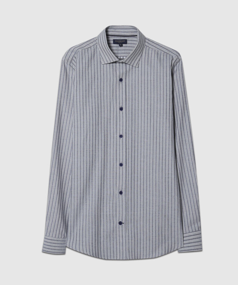 Camisa Manga Larga Preteñida , Cuello Formal Italiano