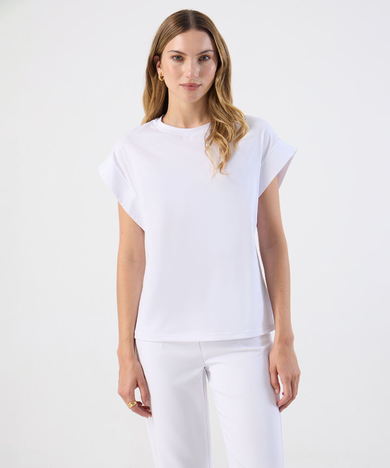 Camiseta Holgada De Hombro Ca&iacute;do Mujer