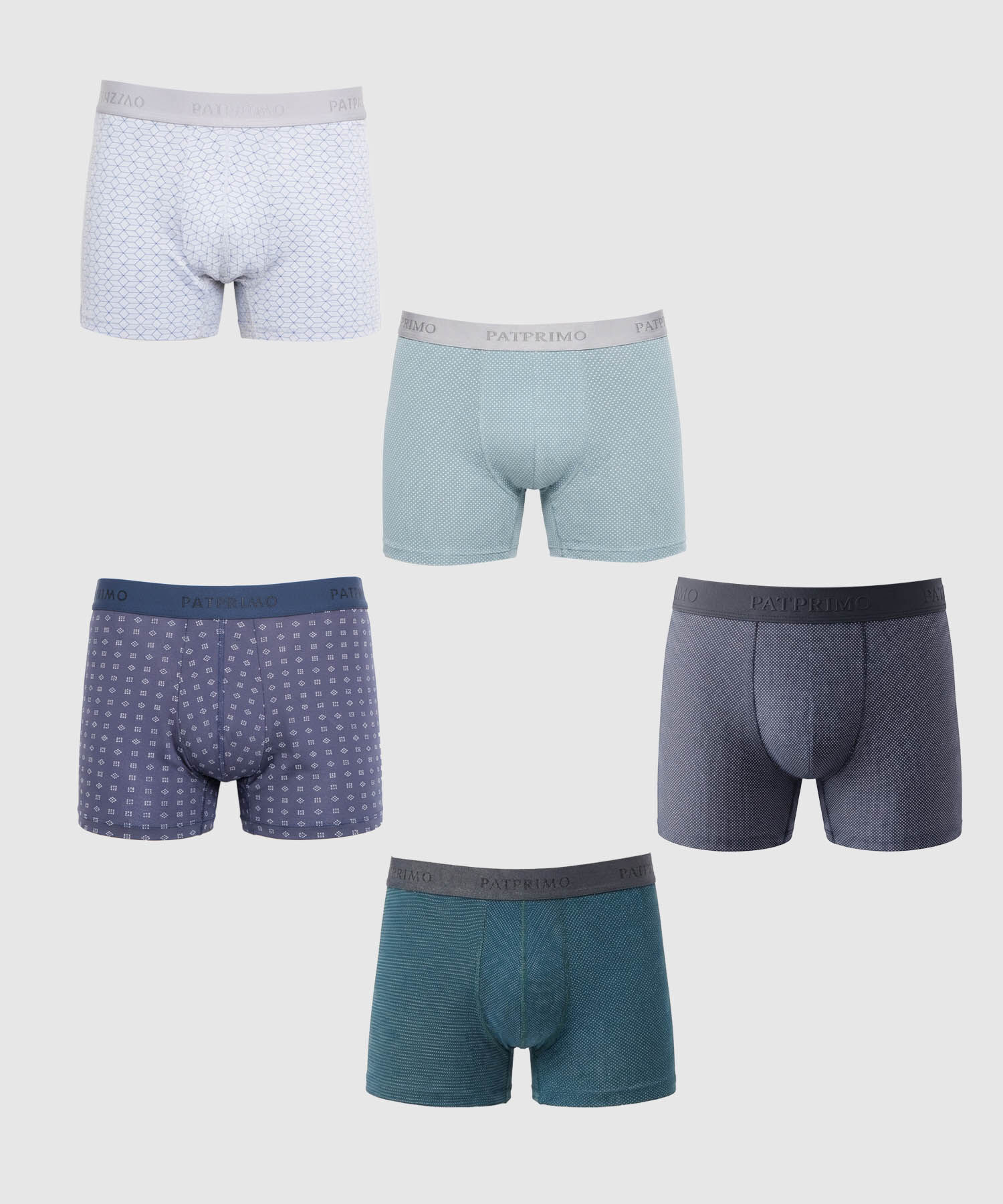 Set x5 B&oacute;xers Trunk Estilo Moderno Hombre