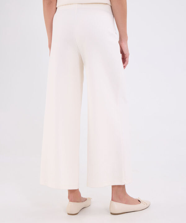 Pantalon culotte unicolor para mujer