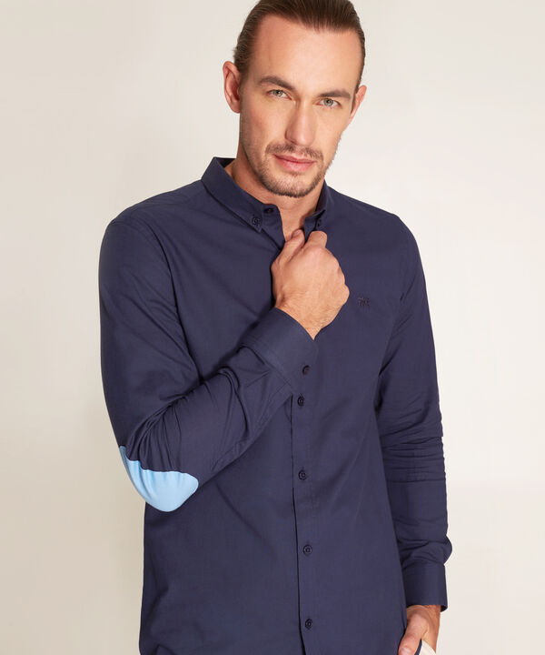 Camisa Manga Larga Con Coderas, Sin Bolsillo