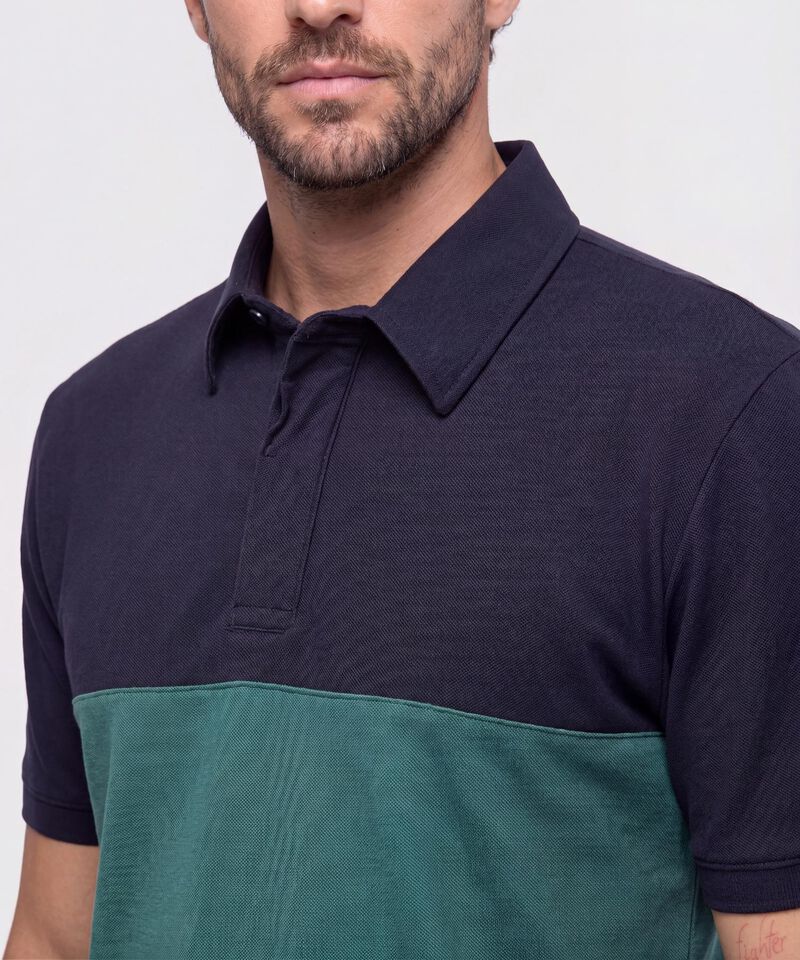 Polo Bloques Para Hombre
