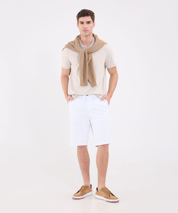 Polo Unicolor Con Cremallera