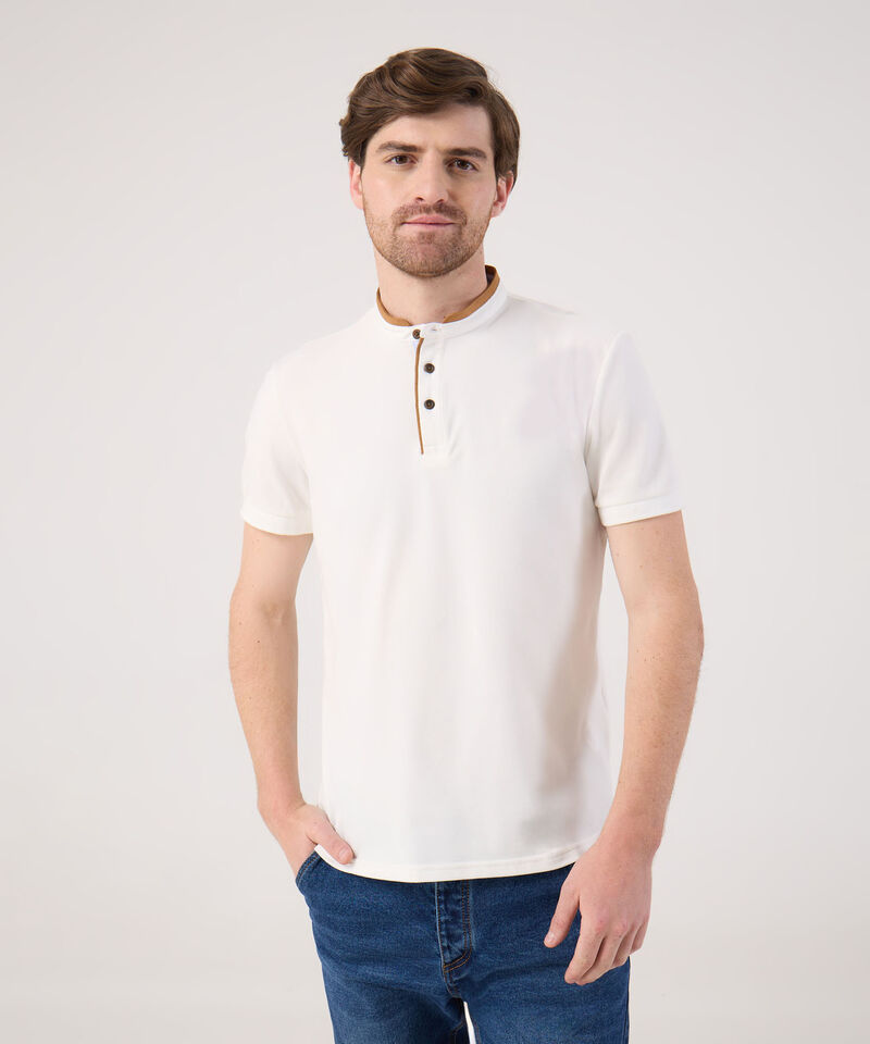 Polo Cuello Mao En Bloques