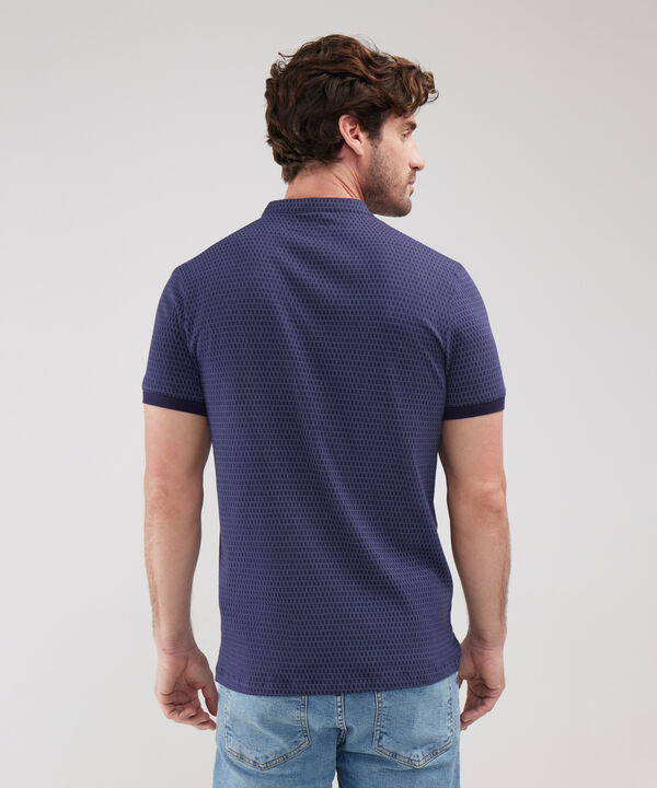 Polo Estampada, Cuello Mao