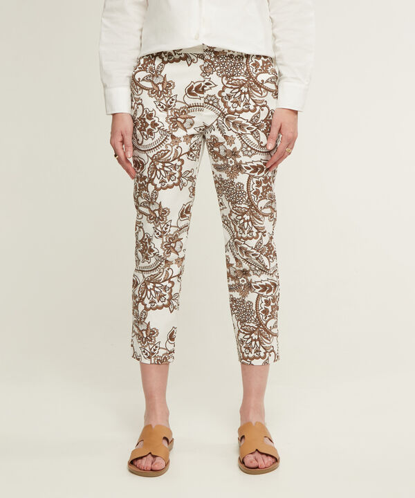 Pantalón Capri Estampado image number null