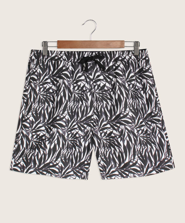 Bermuda Bañadora Estampada Tejido Plano