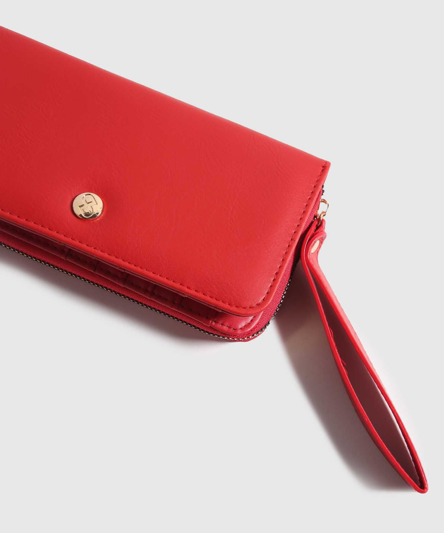 Billetera Rectangular en Efecto Cuero