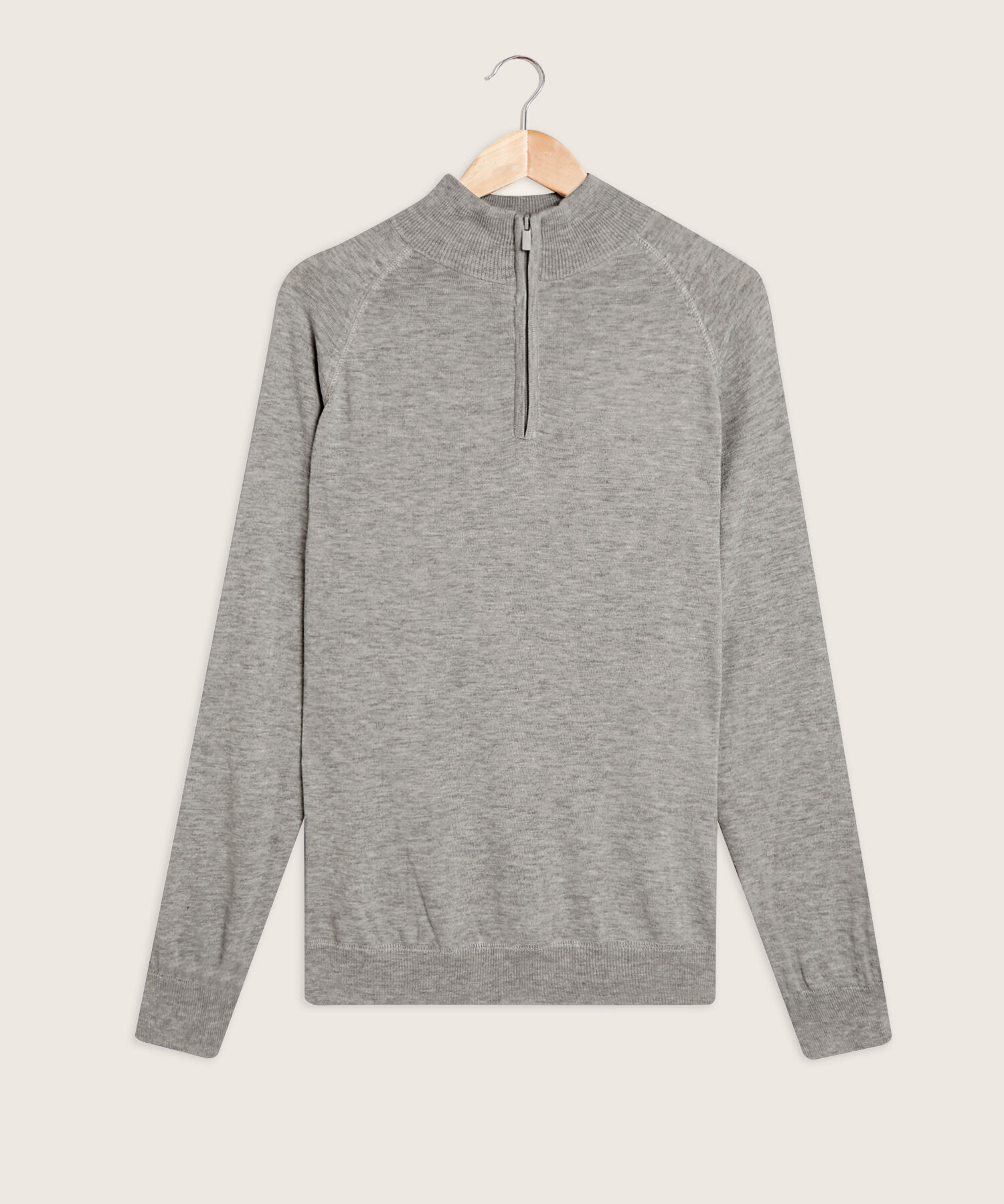 Saco Cuello Alto Con Cremallera