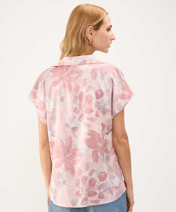 Blusa Satinada Estampada
