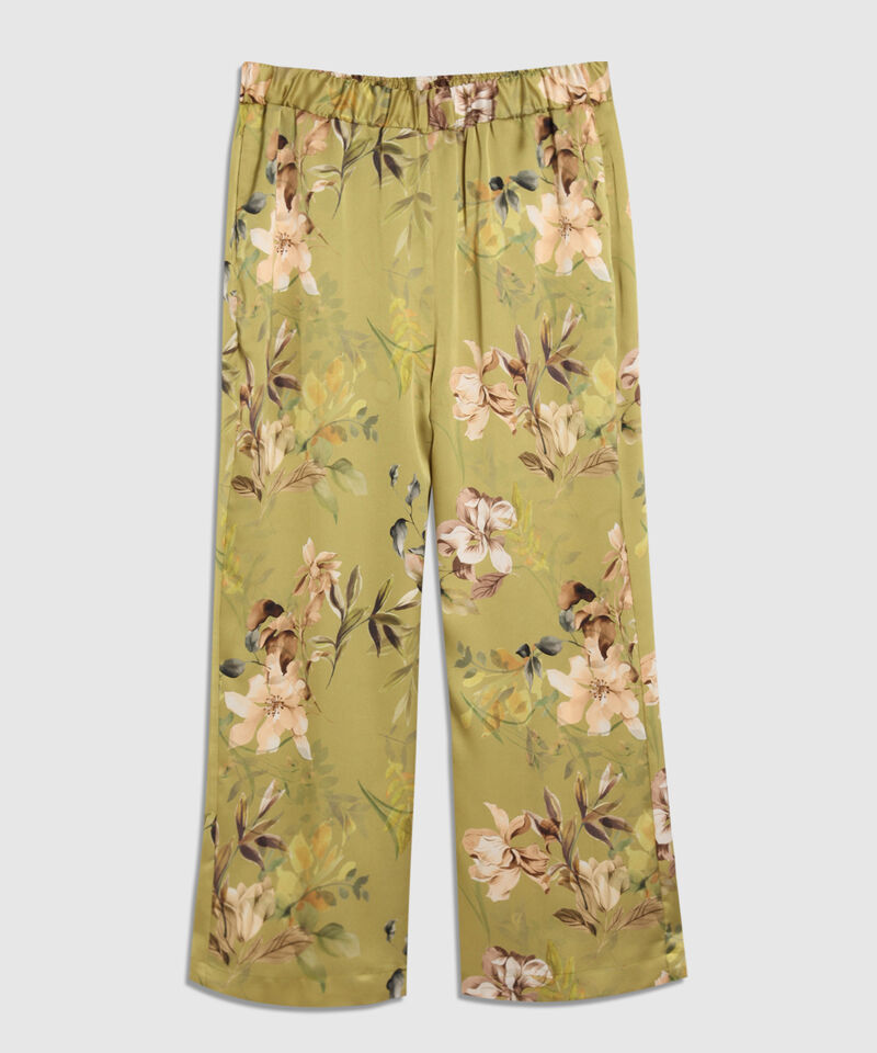 Pantalón Fluido Con Pretina Encauchada