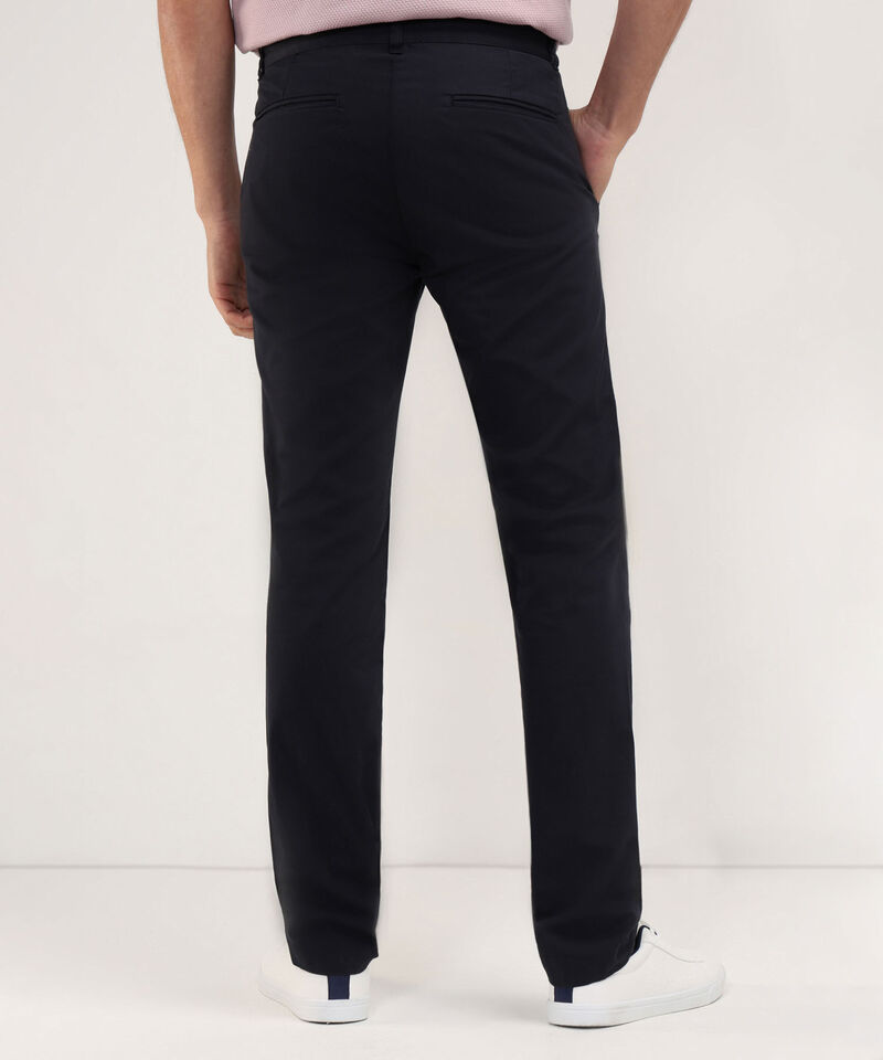 Pantalon Chino Unicolor Con Cordón