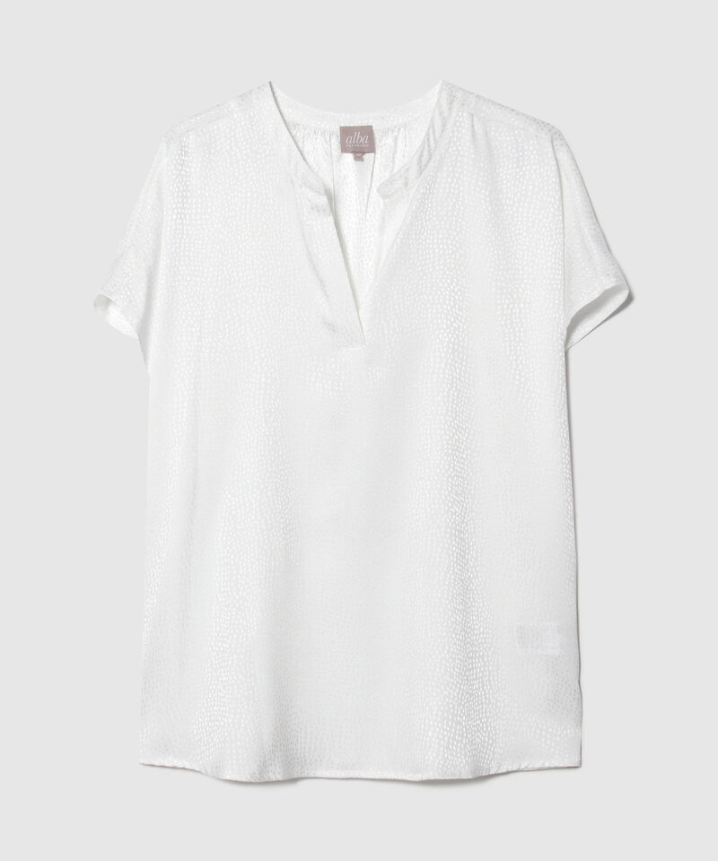 Blusa Manga Corta Texturizada