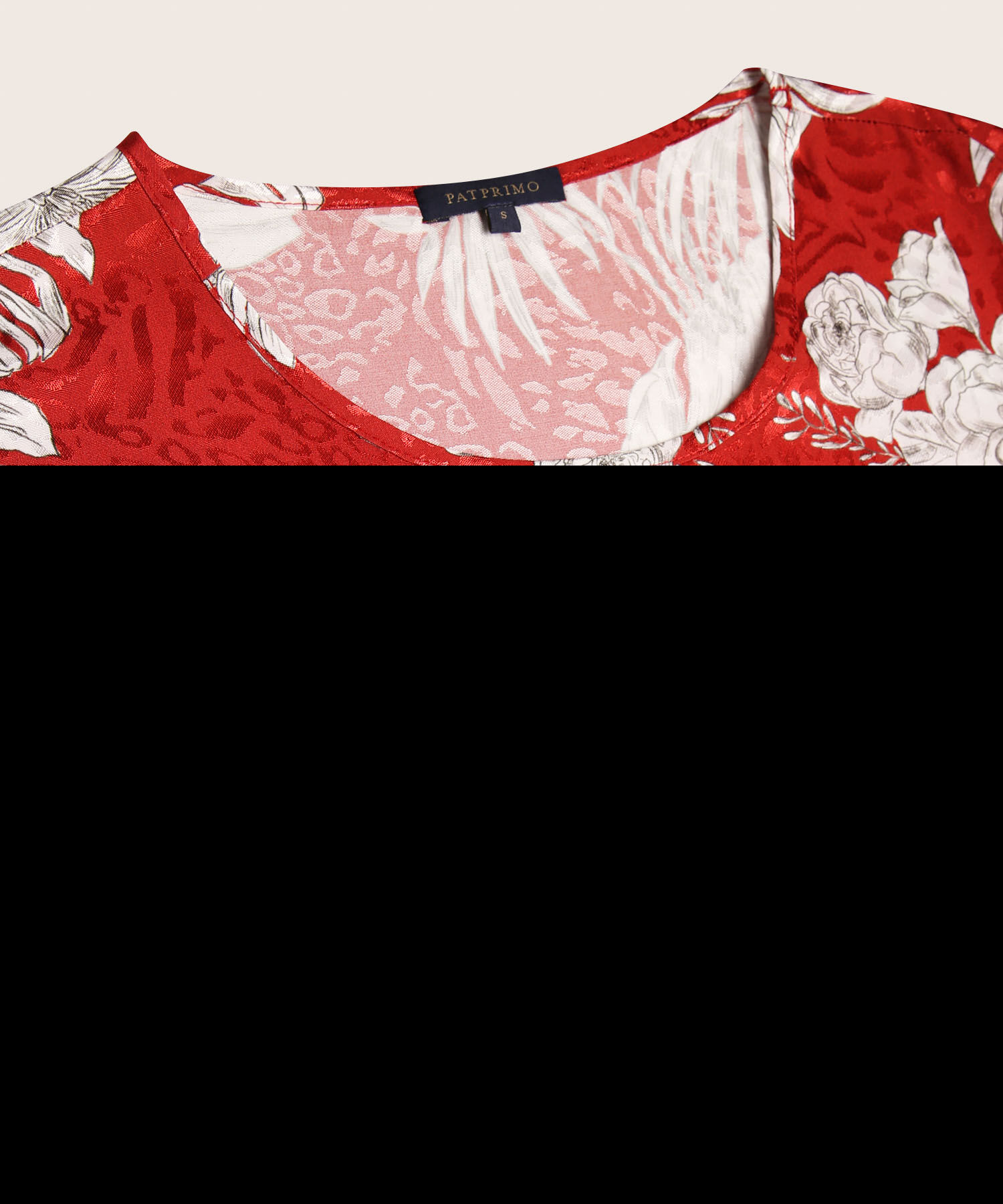 Blusa Cuello Redondo Manga Corrida