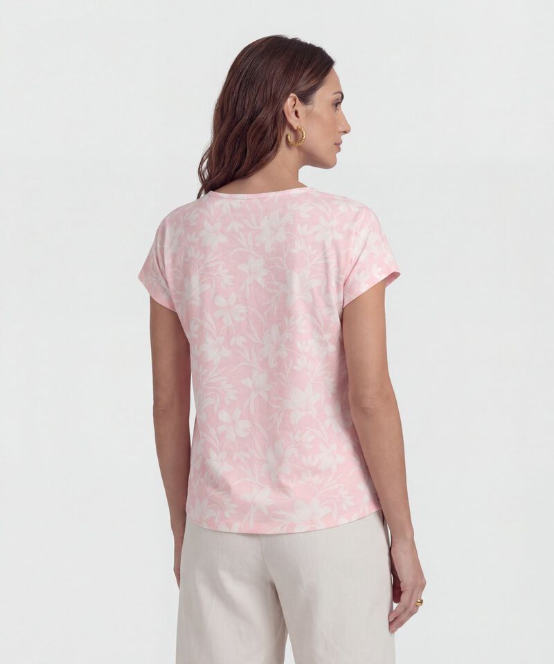Blusa Estampada, Manga Corta Corrida