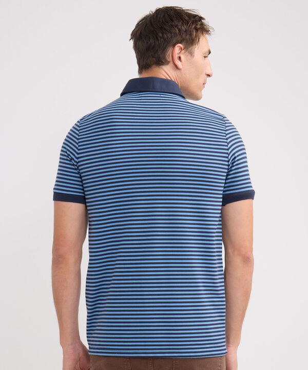 Polo Preteñida Cuello Maquina Con Bolsillo
