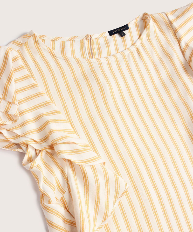 Blusa Preteñida Cuello Redondo