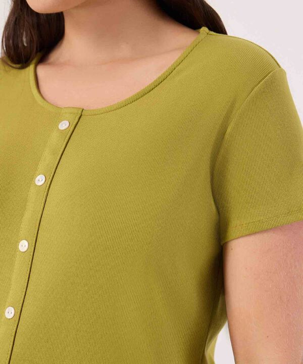 Camiseta Con Cierre De Boton image number null