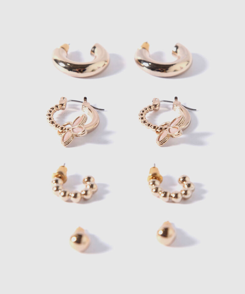 Aretes Set X4 Pares De Aretes