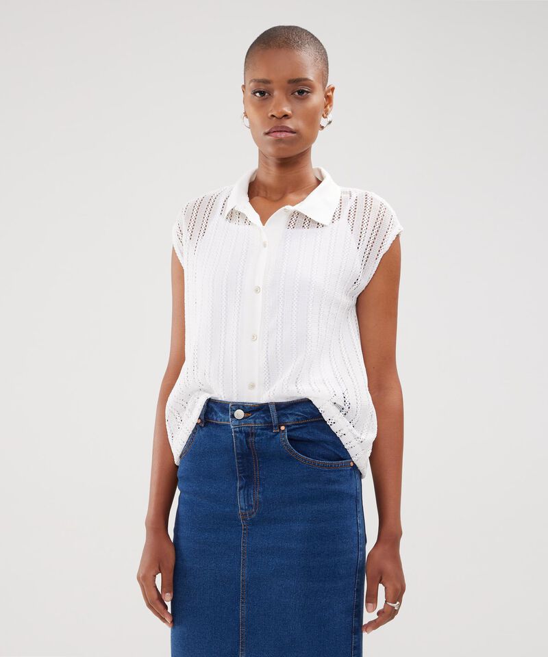 Polo Cuello Tejido Con Top Interno