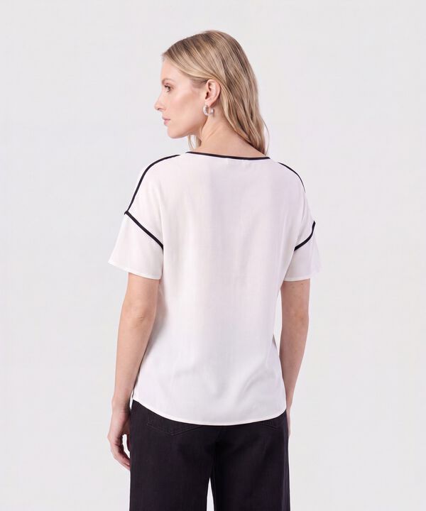 Blusa De Manga Acampanada Para Mujer