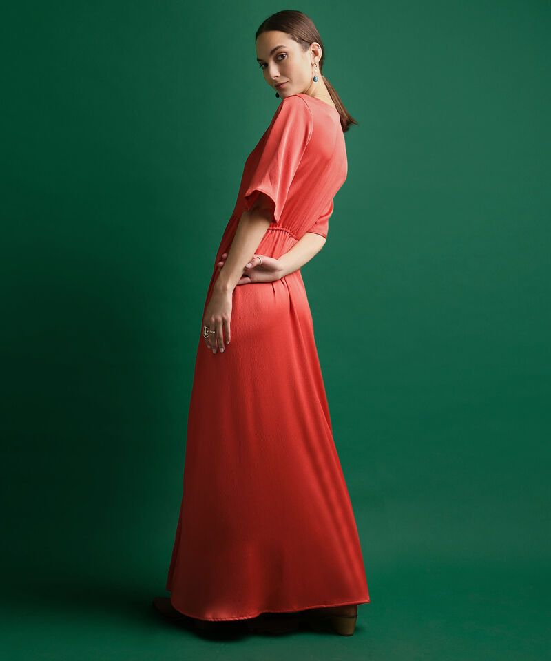 Vestido Manga Corta Unicolor