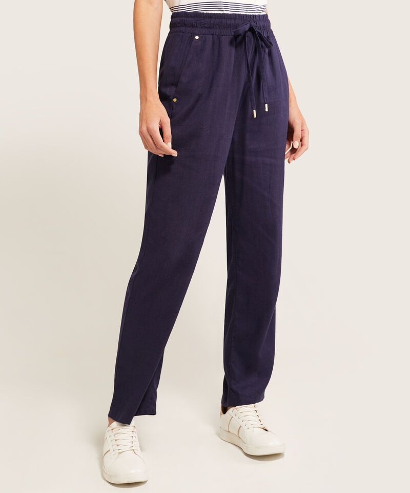 Pantal&oacute;n en Efecto Lino