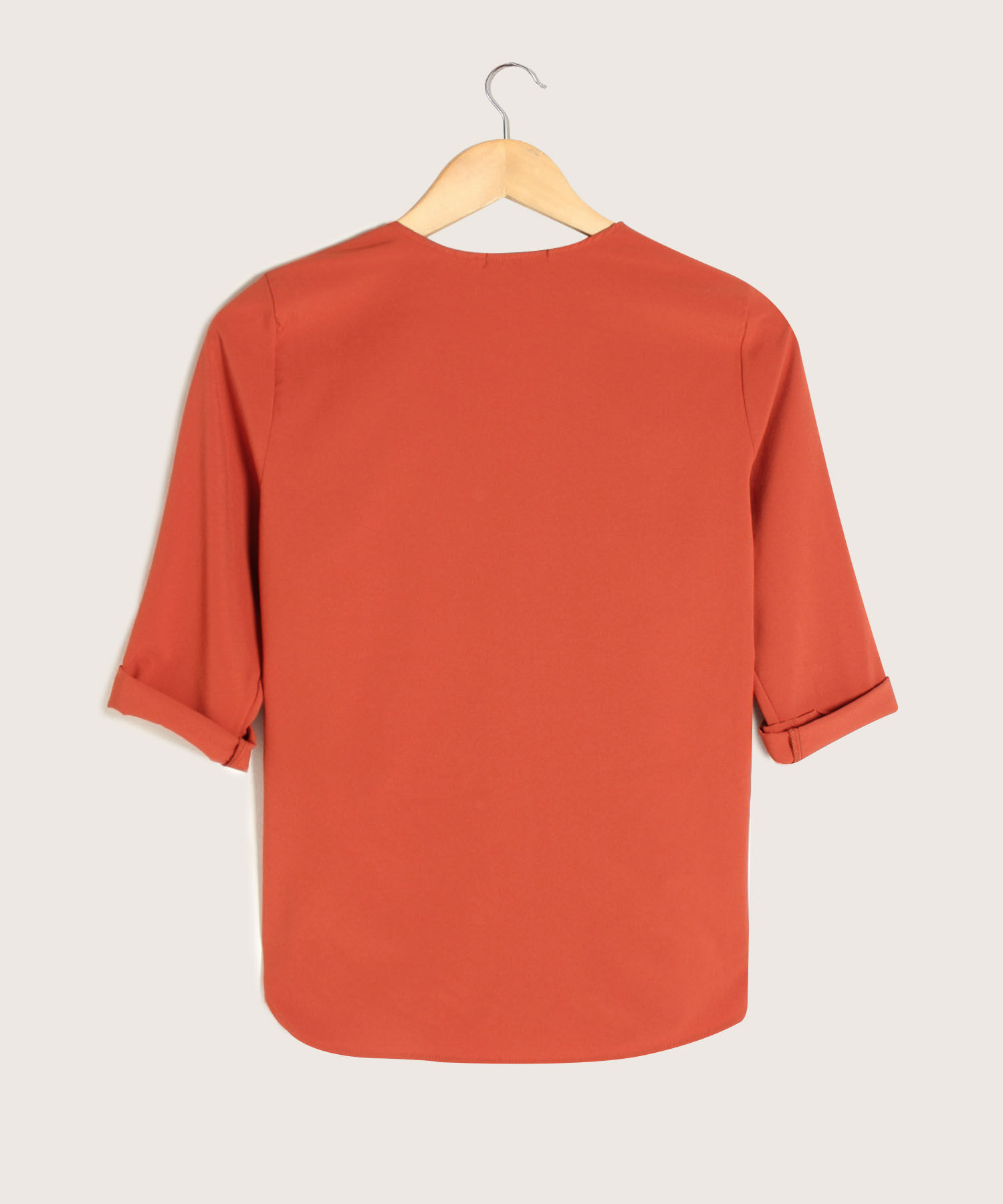 Blusa Unicolor Manga 3/4