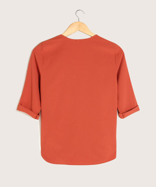 Blusa Unicolor Manga 3/4 image number null