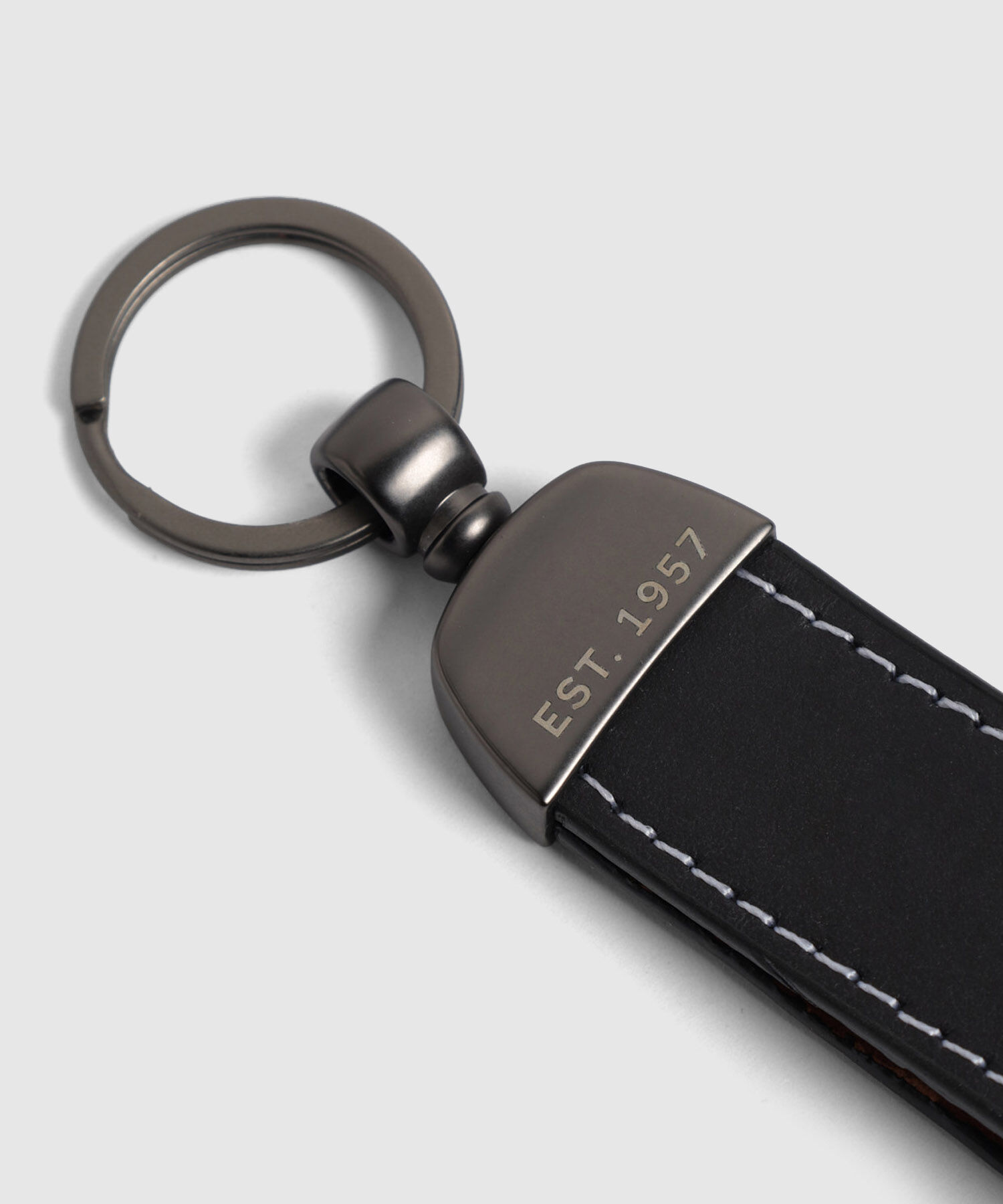 Llavero Unicolor Con Costura Para Hombre